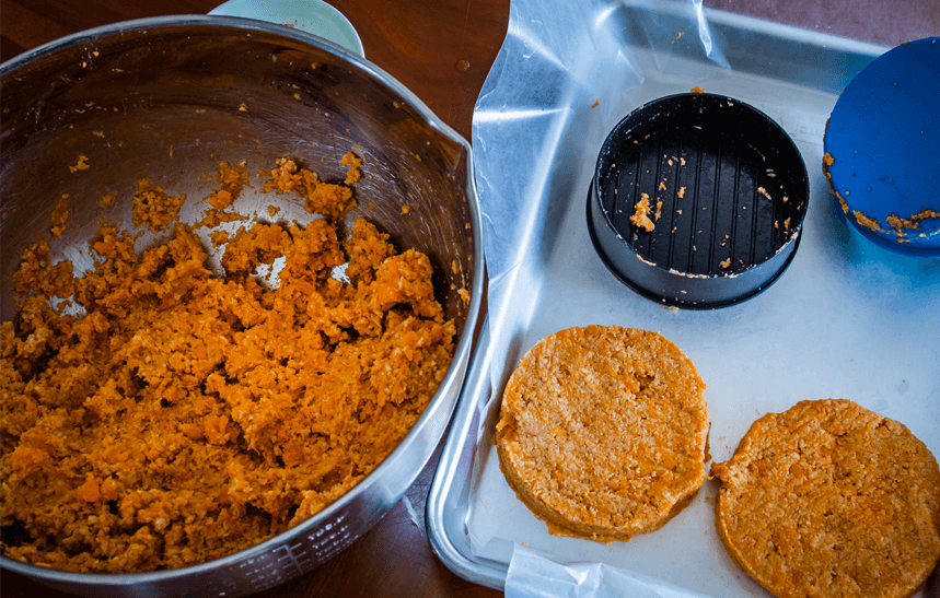 Recipe Blog - Sweet Potato Burger - patty