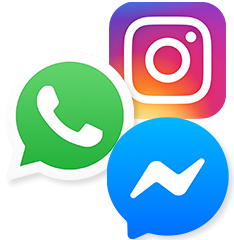 Social Media Instagram Whatsapp Messenger