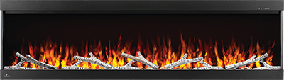 Trivista™ Pictura 60 Three-Sided Wall Hanging Electric Fireplace - NEFL60H-3SV