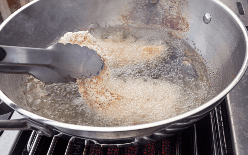 Deep Fry the chicken in small batches