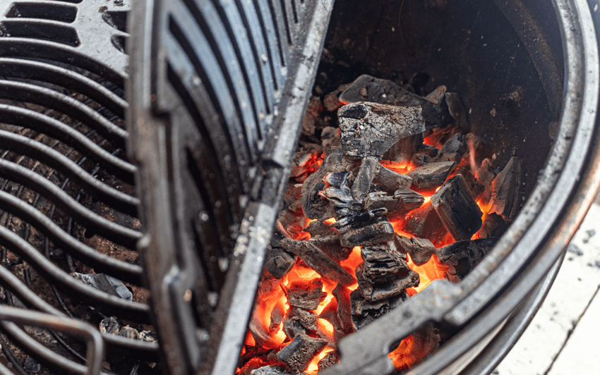 Charcoal is ready for you to smoke. 