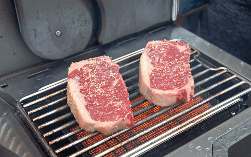 Steak Flight - After preheating your SIZZLE ZONE™ sear the steaks
