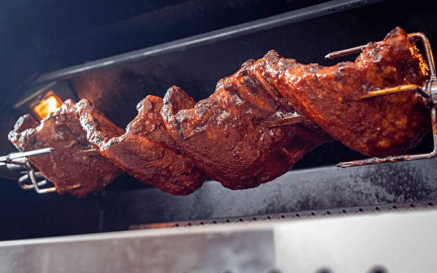 RecipeBlog - Asian Style Rotisserie Ribs - Slather the ribs
