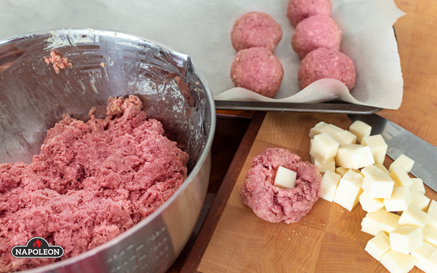 Step - Form Bison Meatballs - Step - Grilled Bison Meatballs 