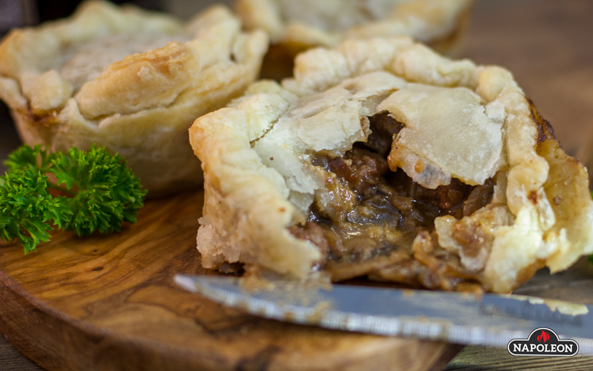 Serve 2 - Beef & Stout Pies With Caramelized Onions and Mushrooms