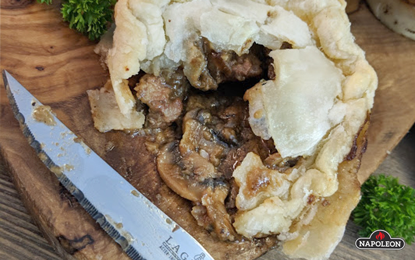 Serve 3 - Beef & Stout Pies With Caramelized Onions and Mushrooms