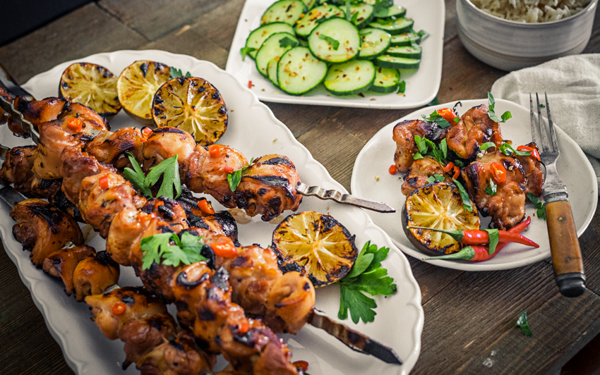 RecipeBlog - Thai Grilled Chicken Skewers - serve1