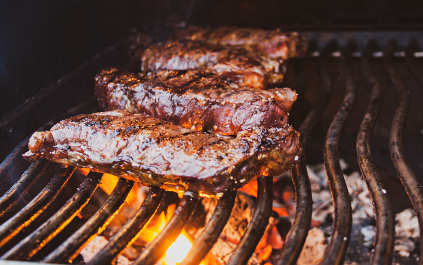 RecipeBlog - Bison Strip Steaks - Sear Steaks