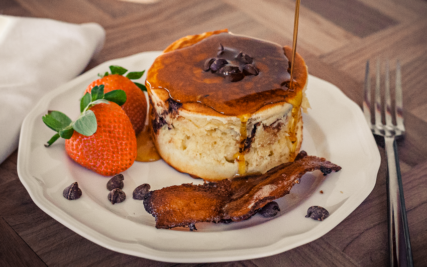 RecipeBlog - Chocolate Chip Japanese Pancakes - serve3