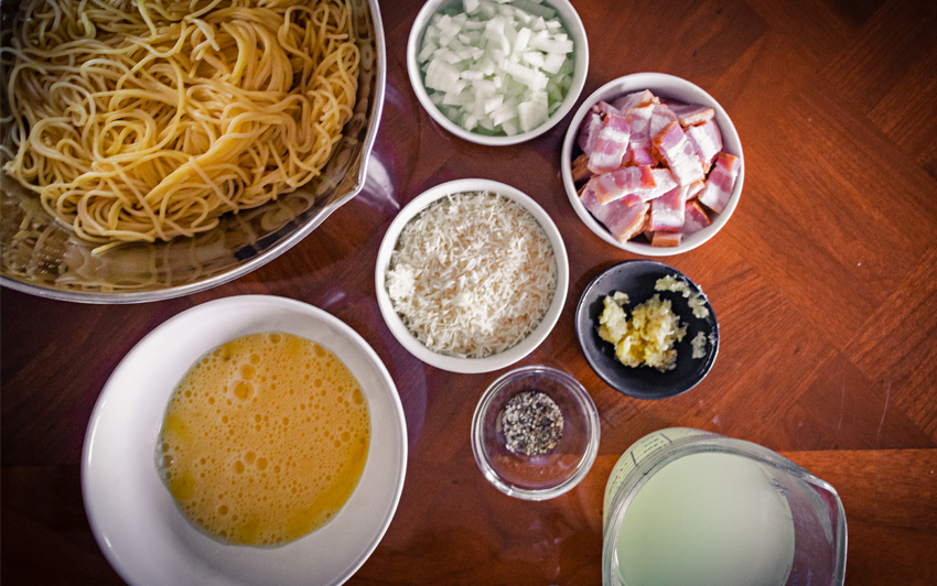 RecipeBlog - Pasta Carbonara - Ingredients