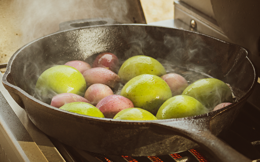 recipe Blog - Crown Roast Pork - fry apples
