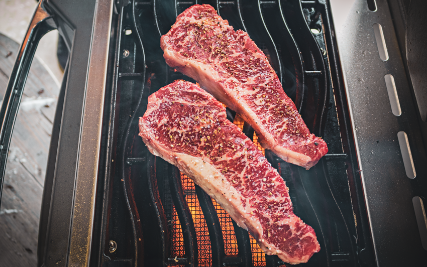 recipeBlog - NewYear Strip Steaks - Sear