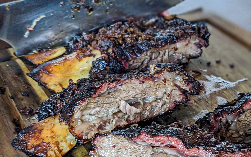 Recipe Blog - Smoked Wagyu Beef Ribs - Slice