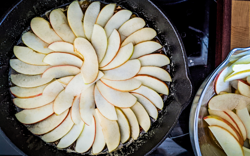 Recipe Blog - Rustic Apple Cake - Layers
