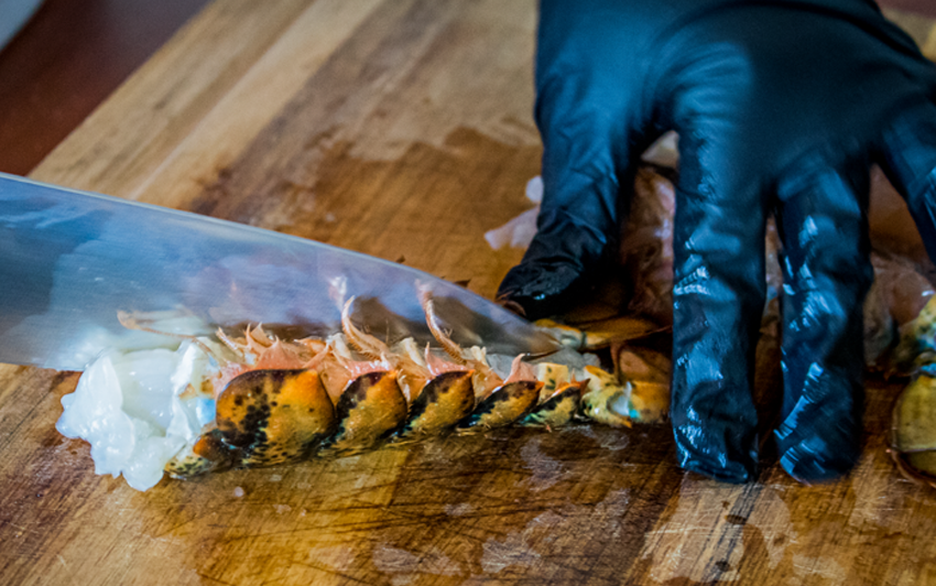 Recipe Blog - New England Style BBQ Lobster Roll - Cut