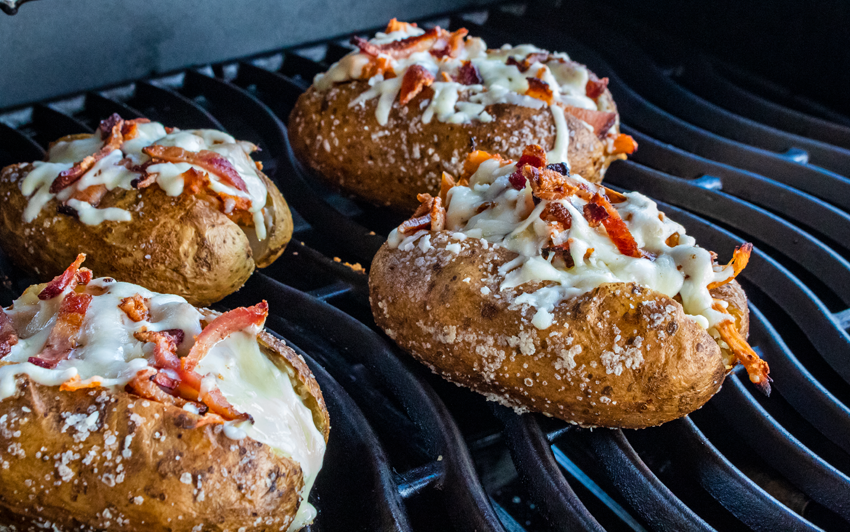 Recipe Blog - Fully Loaded BBQ Chicken Baked Potatoes - Grill3