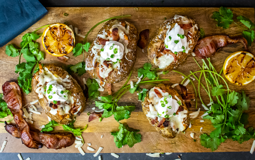 Recipe Blog - Fully Loaded BBQ Chicken Baked Potatoes - Serve1