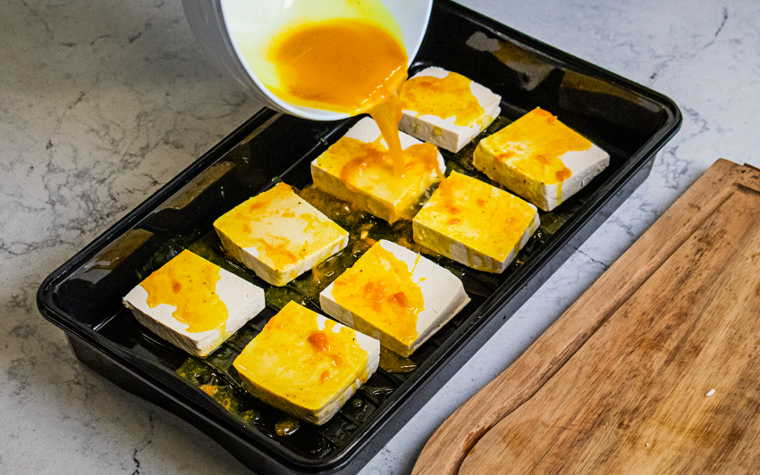 Recipe Blog - Lebanese Tofu - marinate