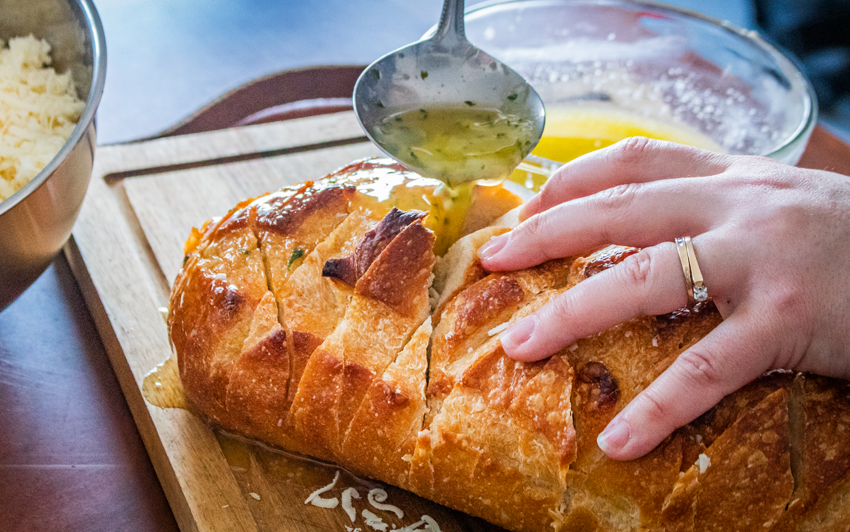 Recipe Blog - Pull Apart Bread - butter