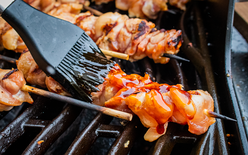 Recipe Blog - ChickenPeanutSkewers - grill1