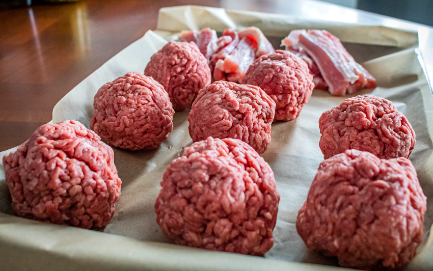 Recipe Blog - Burger With Pork Belly - meatballs