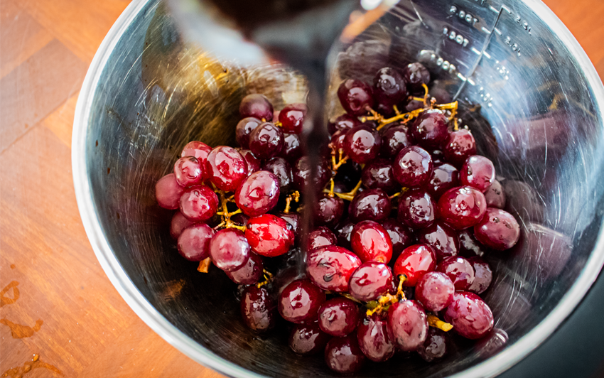 Recipe Blog - BBQ Charcuterie - Marinate Grapes