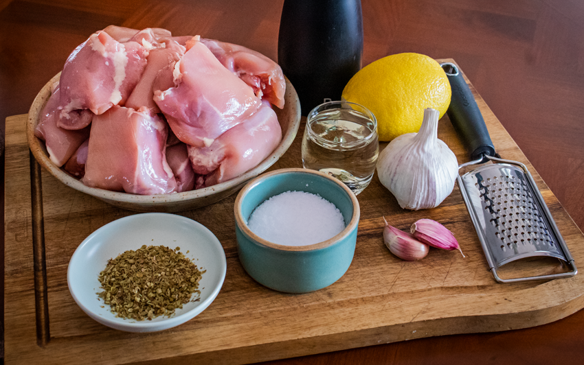Recipe Blog - Chicken Souvlaki - ingedients