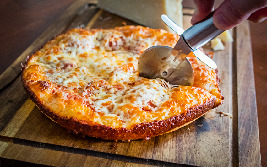 Recipe Blog - Cast Iron Pan Pizza - Slice