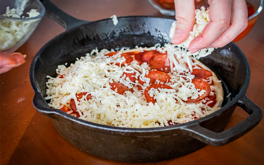 Recipe Blog - Cast Iron Pan Pizza - toppings