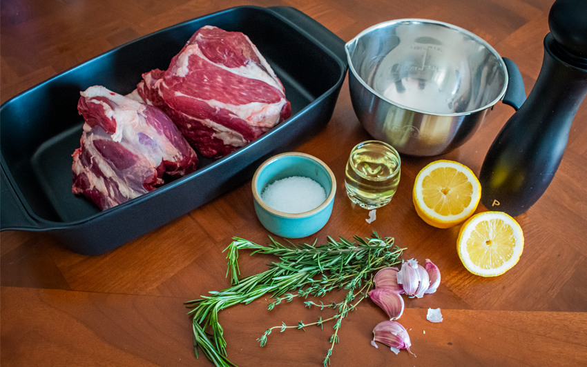 Recipe Blog - Leg of Lamb - marinade ingredients