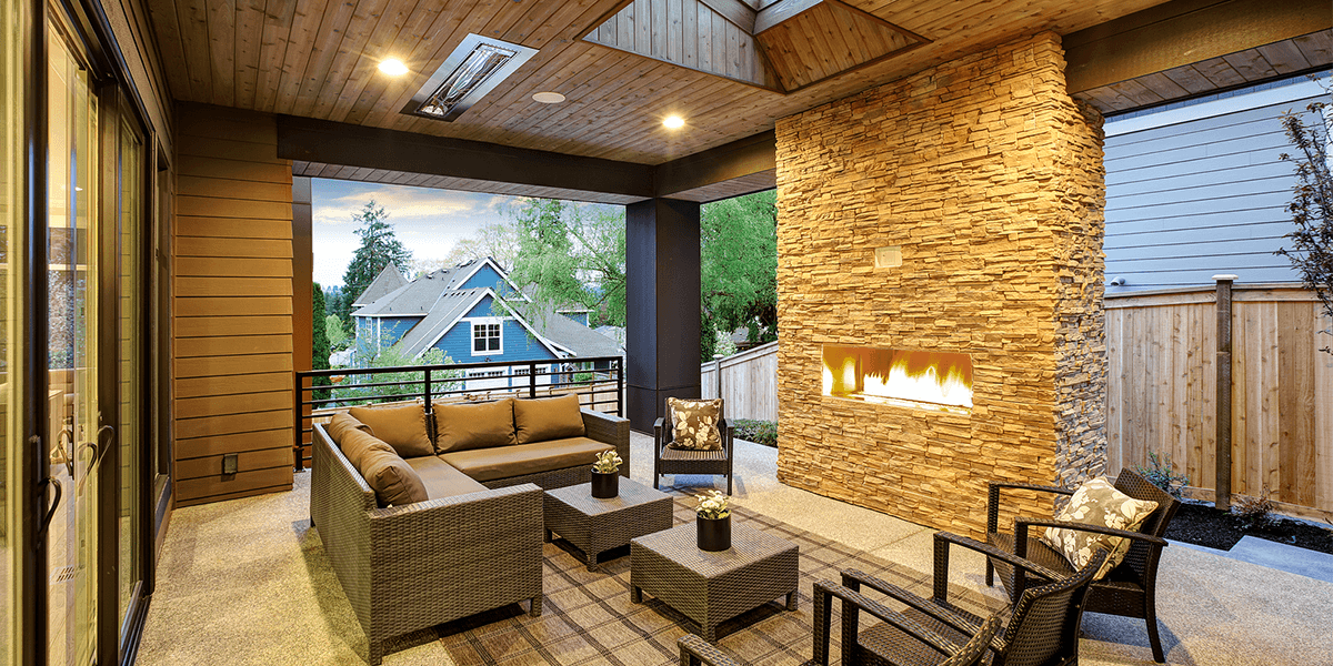 Outdoor Living Spaces With Fireplace Elements Of An Outdoor Living