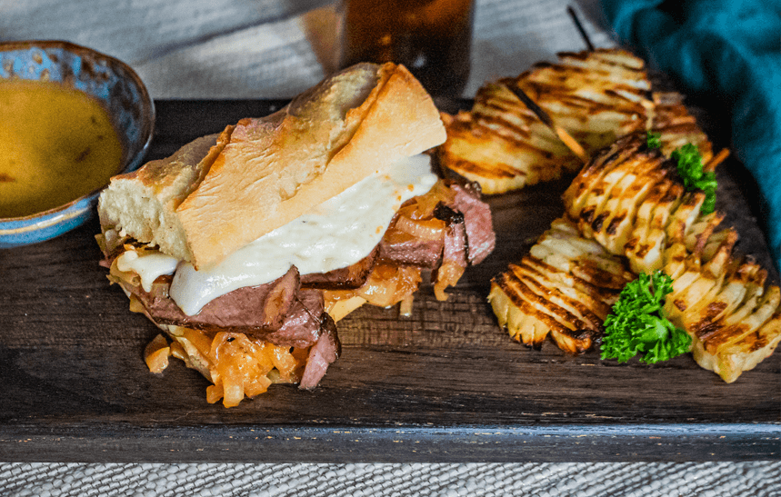Recipe Blog - Wagyu Sandwich Accordion Potato - serve2