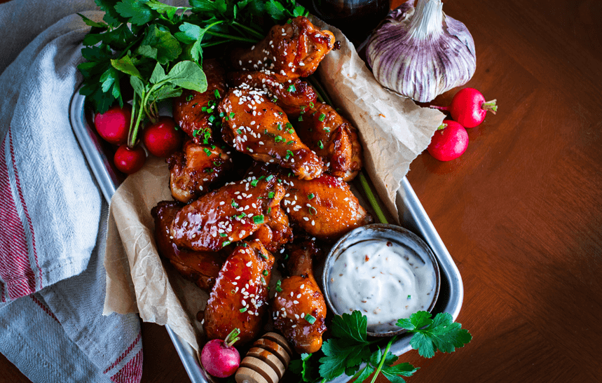 Recipe Blog - HoneyGarlic Chicken Wings - Serve4