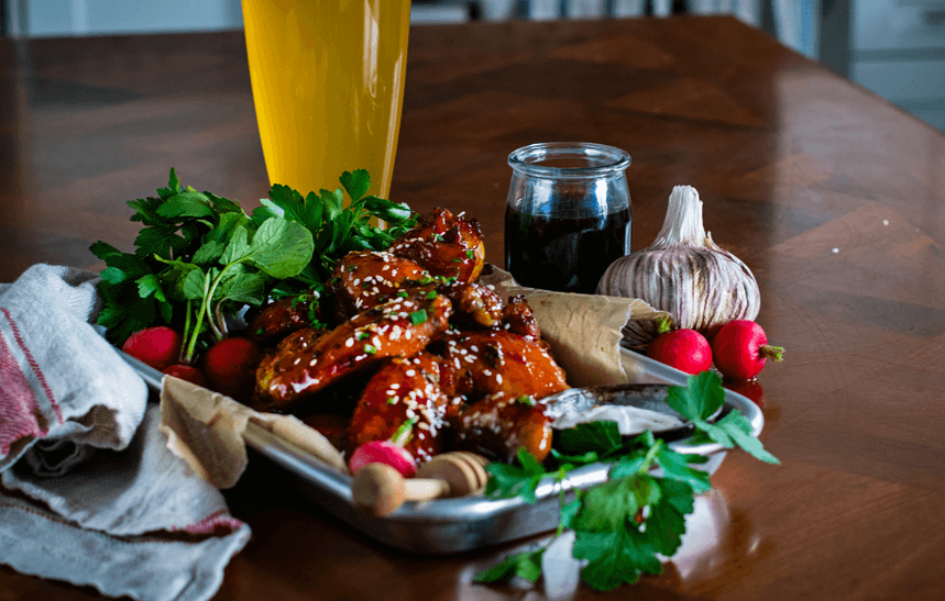 Recipe Blog - HoneyGarlic Chicken Wings - Serve5