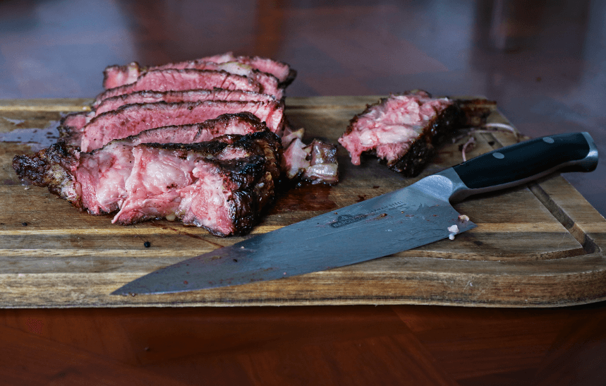 Recipe Blog - Black Garlic Miso Steak - slice