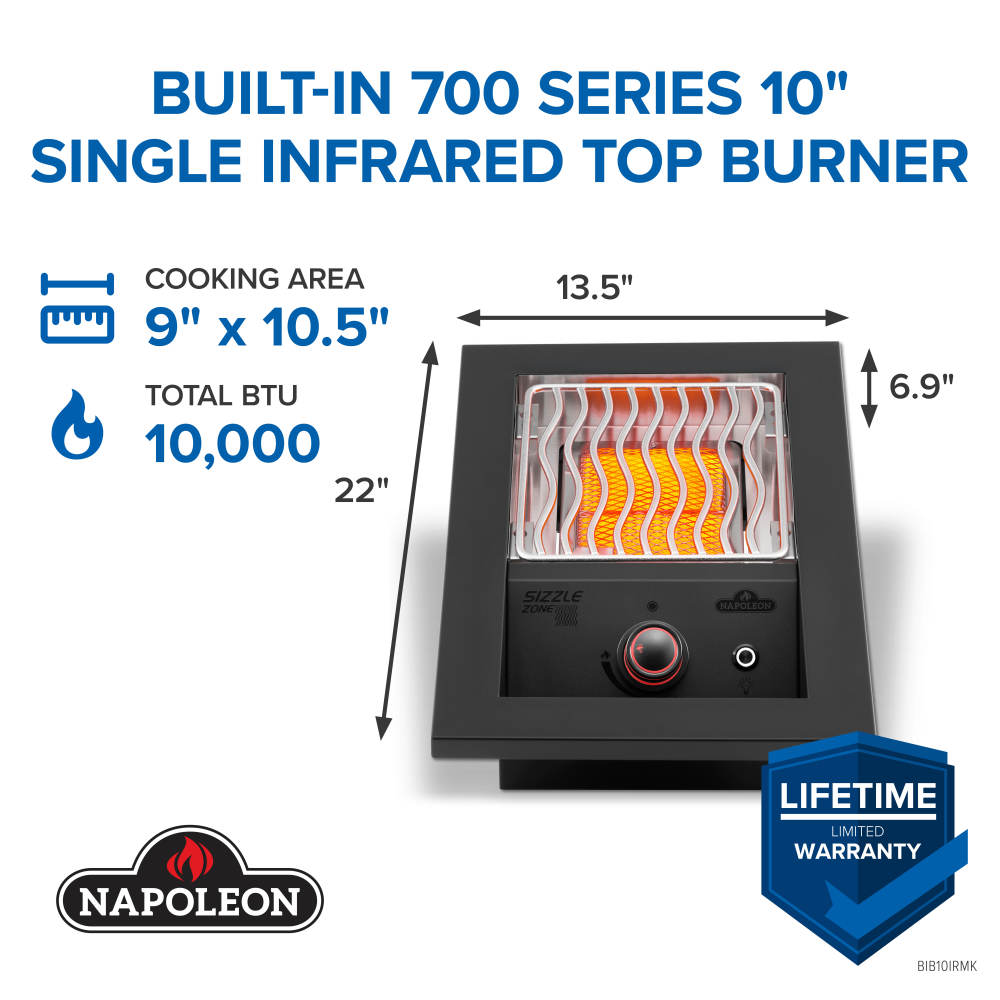 Gallery Image 1 - Built-in 700 Series Single Infrared Burner