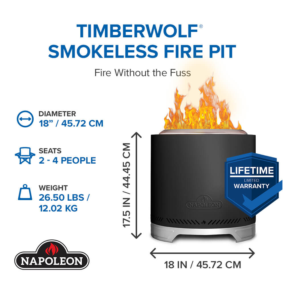 Timberwolf Smokeless Fire Pit (NWFPMTI-PHM) | Napoleon