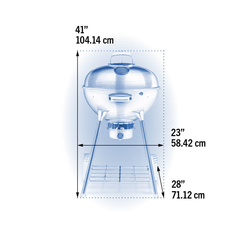 Dimension Image - Premium 22 Charcoal Kettle