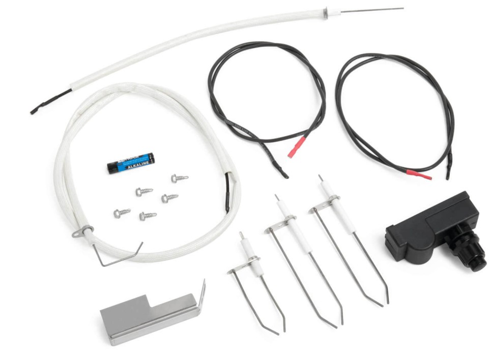 Électrode D'allumage Céramique Pour BBQ Et Gril à Gaz | Fil De 700 Mm Avec Connecteur Plat 2.8 Mm | Remplacement Facile - 2 Pièces Incluses - 4