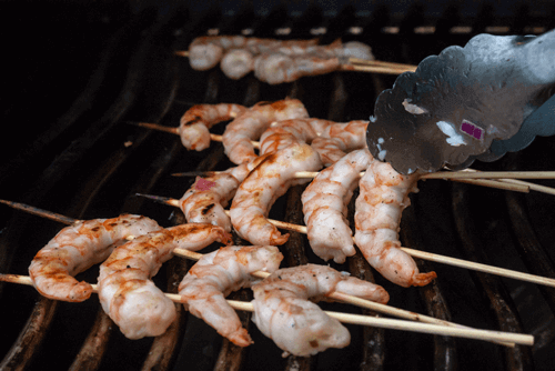 Blog - How To BBQ Fish - skewered Shrimps