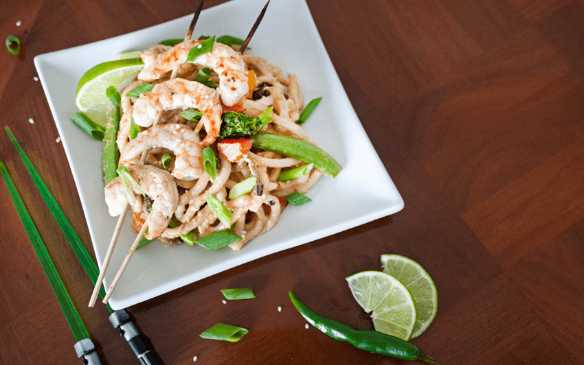 ThaiPeanutShirmpServe