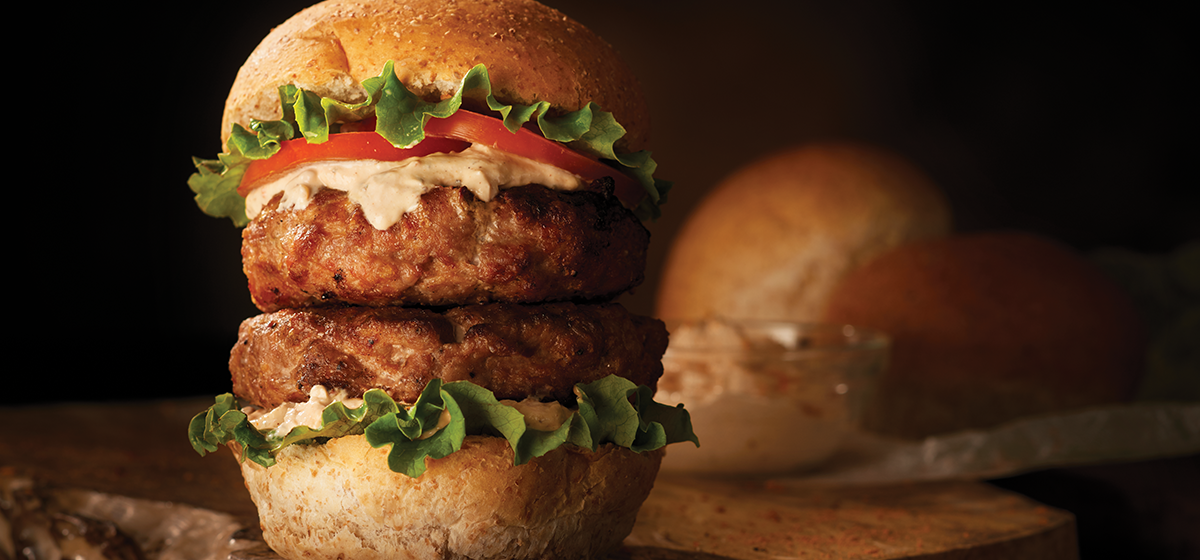 Feature - Applewood Smoked Chicken Burgers