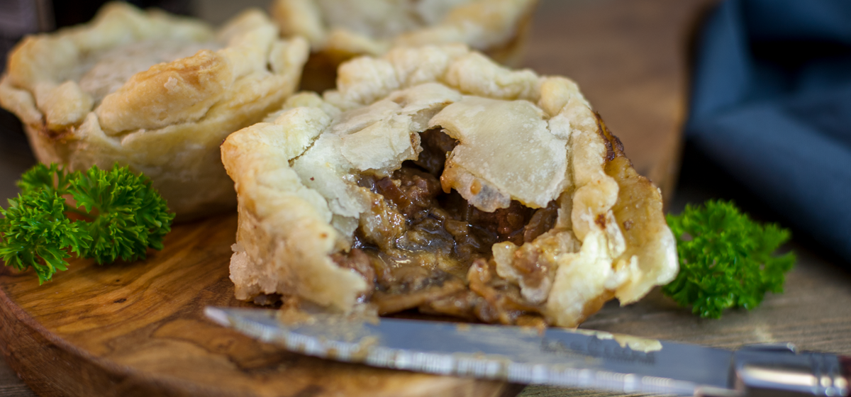 Feature - Beef & Stout Pies With Caramelized Onions and Mushrooms