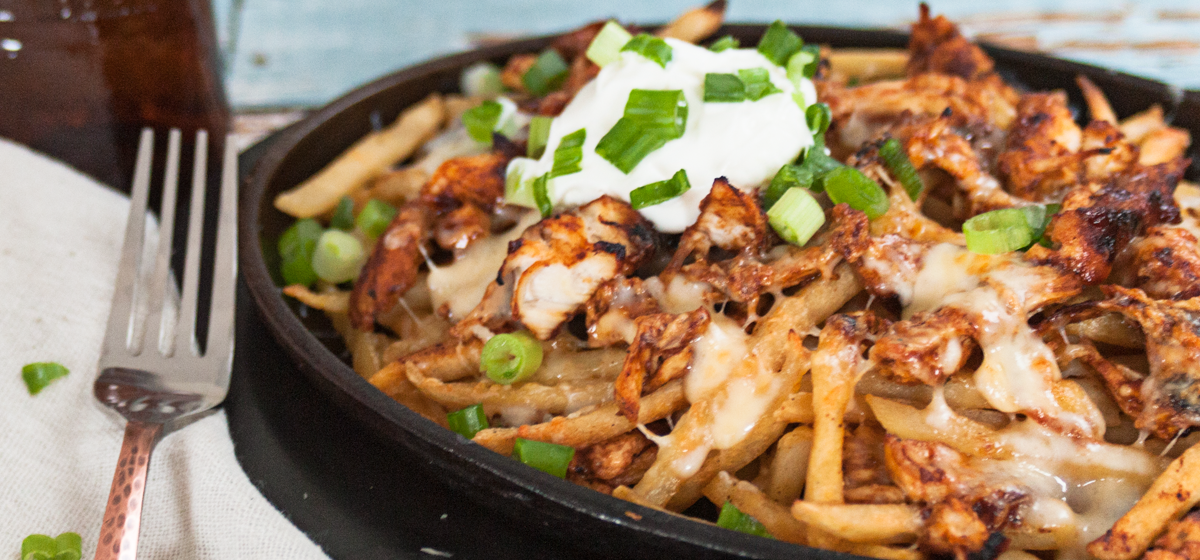 Feature - Buffalo Chicken Fully Loaded Cheesy Fries