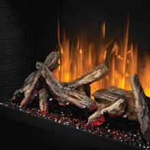 Realistic Oak Log Set (included)