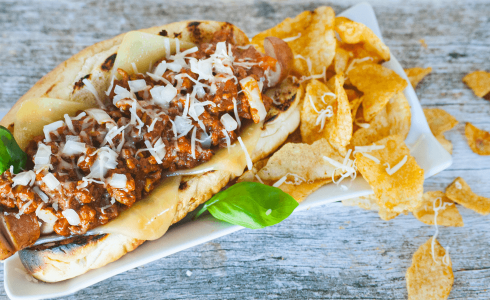 Feature - Chili Cheese Hotdos on COBS Bread Gourmet Hotdog Buns