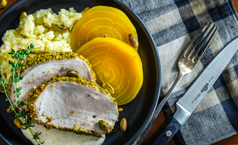 Recipe Blog - Pistachio Crusted Pork - Feature