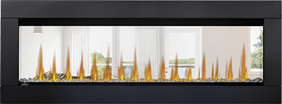 CLEARion™ Elite 50 See Through Built-in Electric Fireplace - NEFBD50HE