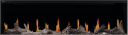 Luminex 65 LCD Electric Linear Built-in Fireplace - NEFL65LCD-3SV